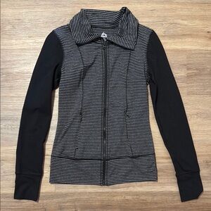 RBX Black and White Sporty Active Zip Up Jacket Size XS NWOT